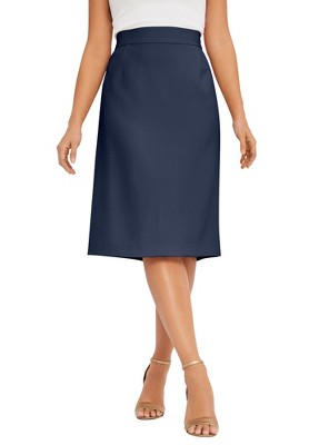 Jessica London Women's Plus Size Tummy Control Bi-Stretch Pencil Skirt