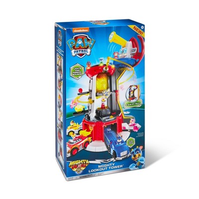 PAW Patrol Mighty Pups Mighty Lookout Tower 83 Cm Playset New 