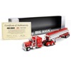 Peterbilt 389X with 63” Flat Top Sleeper and Heil Fuel Tank Trailer Red with Black 1/64 Diecast Model by DCP/First Gear - 3 of 4