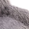 Okak Stylish Faux Fur Home Office Chair, 360 Swivel Vanity Chair with Adjustable Seat Height, Comfy Chair for Vanity Room, Office - 3 of 4