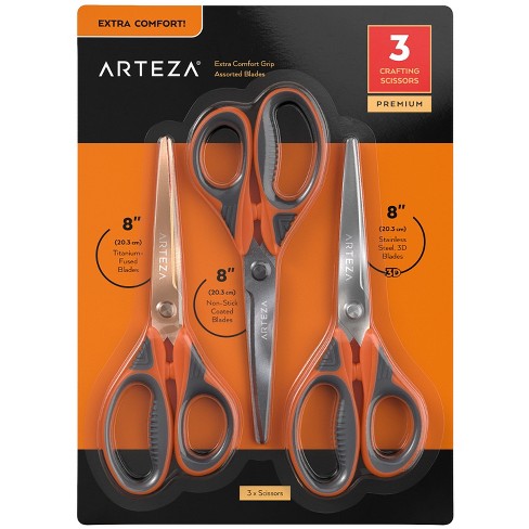 Arteza Titanium-fused Blade Crafter's Scissors Set : Target