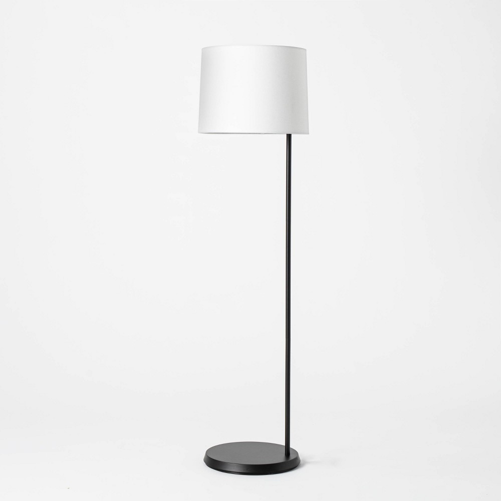 Offset Base Floor Lamp Black Includes Led Light Bulb Threshold Designed With Studio Mcgee Shefinds