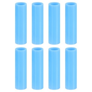 Unique Bargains Removable Reusable Soft Flexible Silicone Straws Nozzle Cover 8 Pcs - 1 of 4