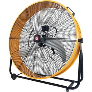 24"/30"/36" Industrial High Velocity Drum Fan, with 3-Speed Control, 360° Tilt Portable Air Circulator for Warehouse, Garage, Basement - 1 of 4
