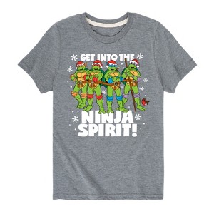 Boys' - Teenage Mutant Ninja Turtles - Get Into The Ninja Spirit Short Sleeve Graphic T-Shirt - 1 of 4