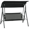 CAVINAS 3-Seat Porch Swing with Stand,Patio Swing Chair with Adjustable Tilt Canopy,Outdoor Swing for Patio Backyard Porch Garden - 2 of 4