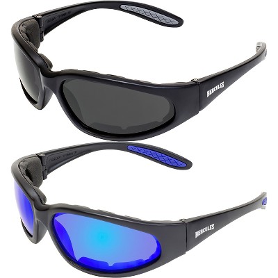 2 Pairs of Global Vision Eyewear Hercules Plus Safety Motorcycle Glasses
