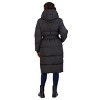 Women's Long Puffer Jacket Coat with Hood - S.E.B. By SEBBY - 4 of 4