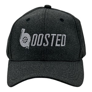 Boosted Hat Funny Sarcastic Mechanic Turbo Graphic Novelty Cap - Crazy Dog Hat Black Standard - 1 of 4