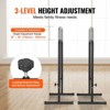 VEVOR Dip Bars, 440 lbs Capacity, Heave Duty Dip Stand Station with Adjustable Height, Fitness Workout Dip Bar Station Stabilizer Parallette - 4 of 4