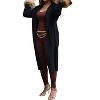 Women's Remy Suede and Raccoon Cuff Duster - DOLCE CABO - 3 of 4