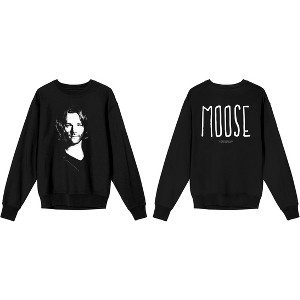 Supernatural Sam Winchester Moose Junior's Black Long Sleeve Shirt - 1 of 1