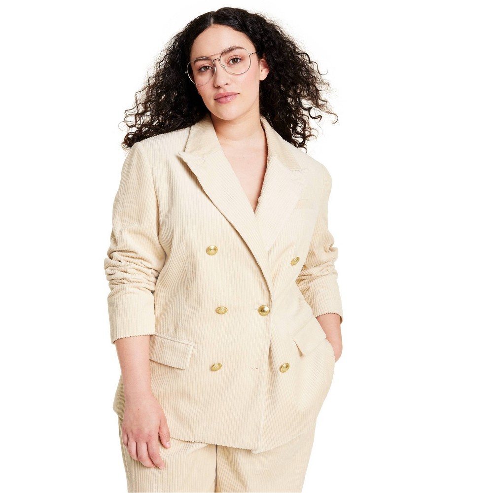 Women's Corduroy Double Breasted Blazer - Rowing Blazers x Target 1X