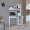 NicBex Modern Minimalist Rectangular Computer Desk with Door Cabinet & Bookshelf,Writing Desk Home Office Desk for Study,Bedroom - 2 of 4