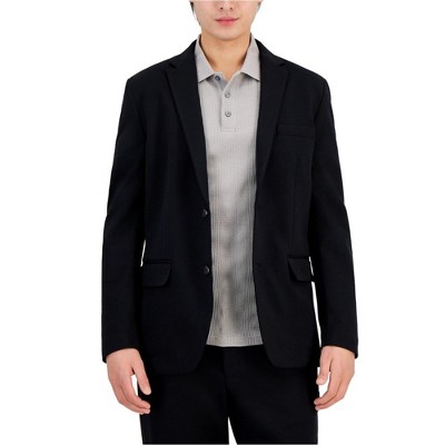 Alfani Mens Modern Knit Two Button Blazer Jacket