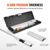 VEVOR Drywall Skimming Blade Set, 10/16/24/32/40 in Skimming Blades + 34-81.6 in Extension Handle Pole, Steel Knife Professional Skim Coat Tools - 4 of 4