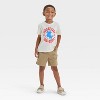 Toddler Boys' Johnny Cash Man in Black T-Shirt - Beige - 4 of 4