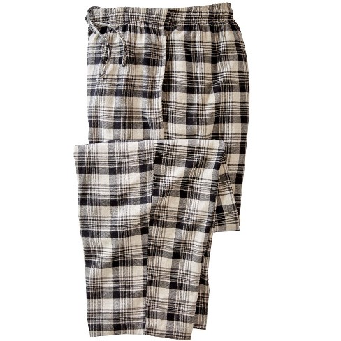 Kingsize Men's Big & Tall Flannel Plaid Pajama Pants - Big - Xl ...
