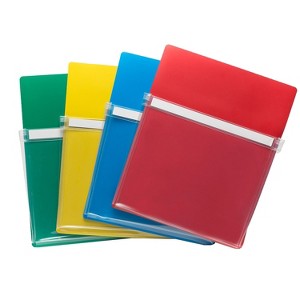 Charles Leonard Magnetic Pockets Assorted Colors Set of 4 (CHL26400) - 1 of 1