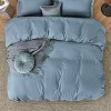 3 pieces Duvet Cover Soft Double Brushed Bedding Set for Kids & Adults Zipper Closure - 3 of 4