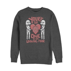Men's Star Wars Valentine Looking For Stormtrooper Sweatshirt - 1 of 3