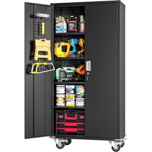 NicBex File Cabinet with Fully Transparent Glass Door,Office Cabinet with Spacious Tier-Shelving Design,Filing Cabinet for Home Office - 1 of 4