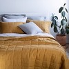 26" x 26" French Linen Euro Pillow with Flange | BOKSER HOME - 3 of 4