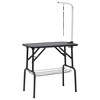 vidaXL Adjustable Dog Grooming Table with 1 Loop and Basket - 2 of 4