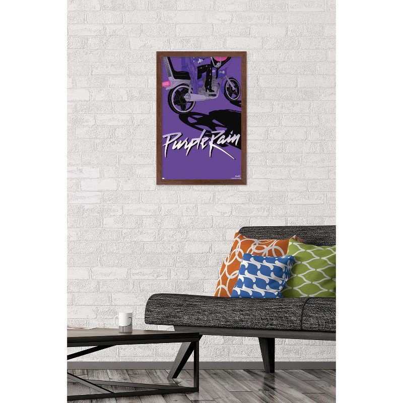 Trends International Warner 100th Anniversary: Art of 100th - Purple Rain Framed Wall Poster Prints, 2 of 7