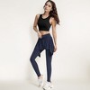 Anna-Kaci Active Women's Crisscross Back Sports Bra with Cutout Detail and Adjustable Hook Closure - 2 of 4