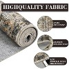 Coucheta Floral Area Rug Indoor Non-Slip, Vintage Distressed Machine Washable Throw Carpet for Bedroom Kitchen Living Room,Multi-Color & Size - 4 of 4