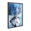 Kate & Laurel All Things Decor Sylvie Colorful Majestic Reindeer In Snow Framed Canvas Wall Art by Rachel Christopoulos - 3 of 4