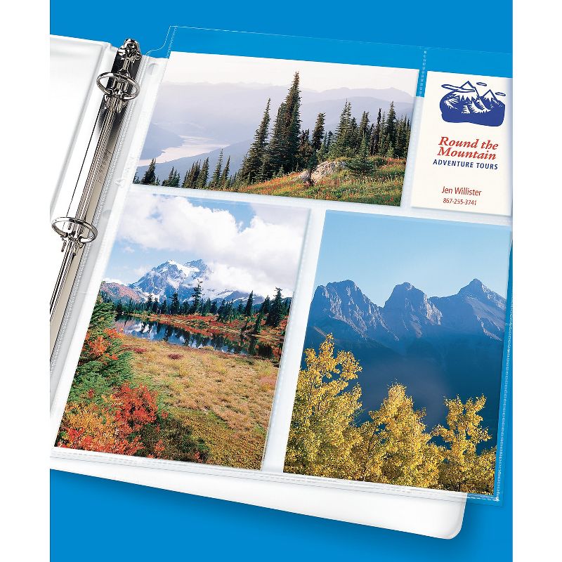 Avery Photo Storage Pages for Six 4 x 6 Mixed Format Photos 3-Hole Punched 10/Pack 13401, 4 of 7