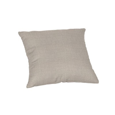 Casual Cushion Solid Sunbrella Fabric 1-Piece Indoor/Outdoor Square Throw Pillow, 15"W x 15"L