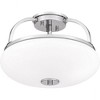 Quoizel Lighting Easton 3 - Light Semi-Flush Mount in  Polished Chrome - 3 of 4