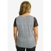 Jessica London Women's Plus Size Stretch Lace Neckline Top - 3 of 4