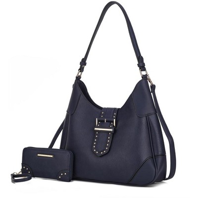 MKF Collection Juliette Vegan Leather Women’s Shoulder Bag with Matching Wallet by Mia K