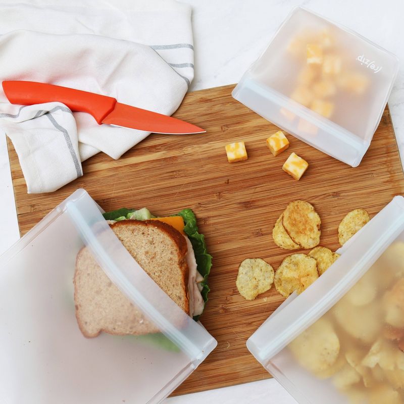 (re)zip Reusable Leak-proof Food Storage Stand-Up Starter Kit - Mini  &#38; Snack - 5ct, 2 of 8