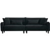 PAGED 97"Teddy Velvet Couch with Ergonomic Armrests,Floor Sofa with Superior Stitching,Modern Love Sofa with Fixed Frame for Living Room - 4 of 4