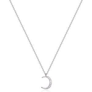 Layered Coin & Moon Phase Necklace, 14K Gold Plated Dainty Choker for Women - 1 of 4