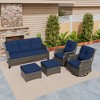 UPTION 5-Piece Outdoor Wicker Patio Furniture Set - 4 of 4