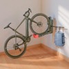 Black Swivel Foldable Bike Wall Mount ¨C Adjustable Bicycle Hanger for 20-29" Wheels, Heavy Duty Garage Storage (1-Pack) - 2 of 4