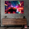Notoriart City Night Drive Car Wall Art Unframed - 2 of 4