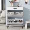 TIRAMISUBEST Shoe Storage Cabinet with Adjustable Drawers & Metal Legs ¨C Space-Saving Organizer for Entryway - 4 of 4