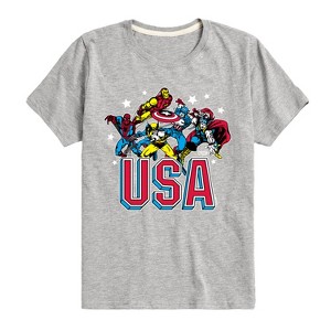 Boys' - Marvel - USA Short Sleeve Graphic T-Shirt - 1 of 4