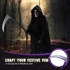 Joyfy Halloween Grim Reaper Scythe Accessories 52 inch Grim Reaper's Weapon for Halloween Party, Pretend Play Costume - 4 of 4