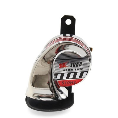 Unique Bargains Waterproof Motorcycle Truck Loud  Shaped Siren Horns 510Hz 12V 110dB Silver Tone 1Pcs