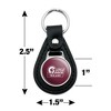 University of Arkansas at Little Rock Primary Logo Black Leather Keychain - 2 of 4
