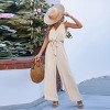 Women's Chic Sleeveless Wide-Leg Jumpsuit with Tie Waist - Cupshe - 2 of 4