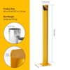 2 Packs Safety Bollard Post, Steel Bollards Parking Barrier Yellow Powder Coated - 2 of 4